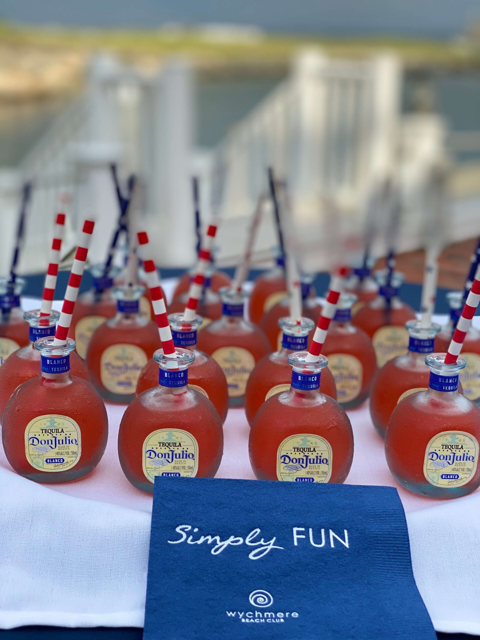 July 4th celebratory drinks.